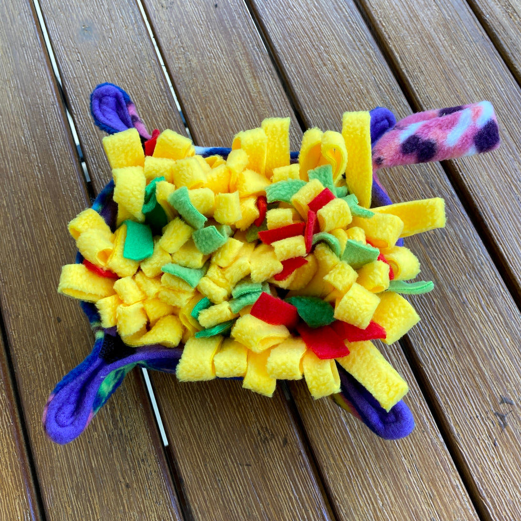 Portable Fleece Snuffle Pasta - Dog Enrichment Puzzle