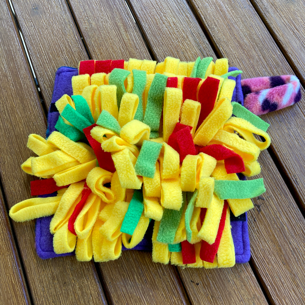 Portable Fleece Snuffle Pasta - Dog Enrichment Puzzle