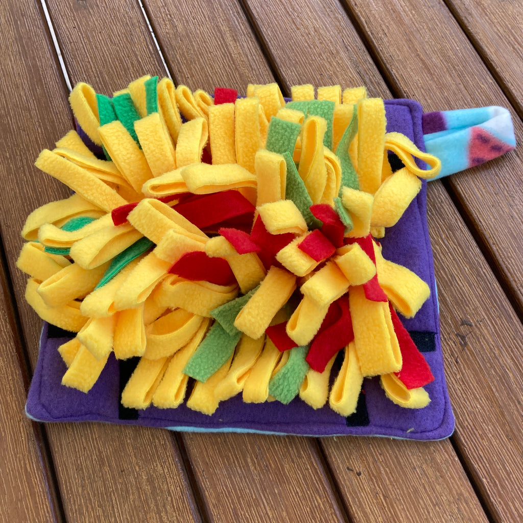 Portable Fleece Snuffle Pasta - Dog Enrichment Puzzle