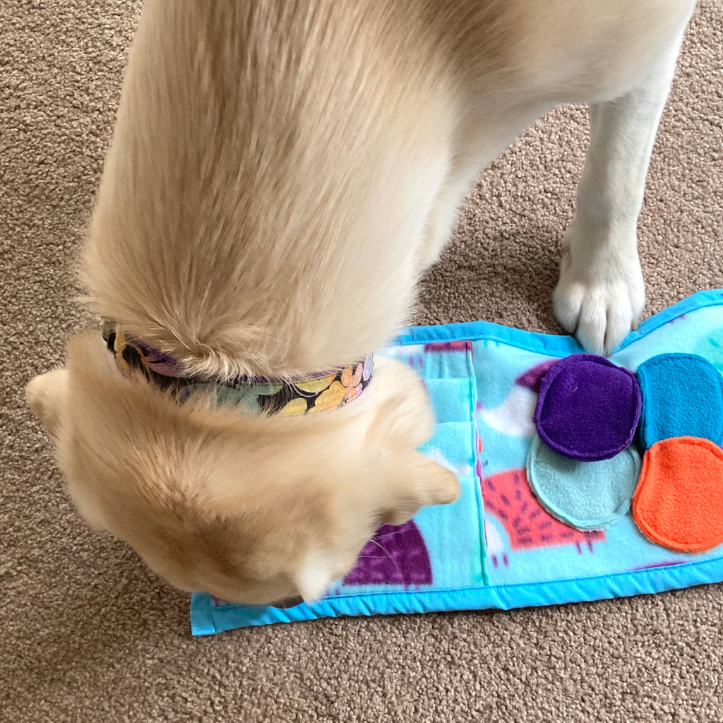 Travel Snuffle Puzzle Roll - Dog Enrichment Activity, choice of 2 designs